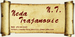 Neda Trajanović vizit kartica